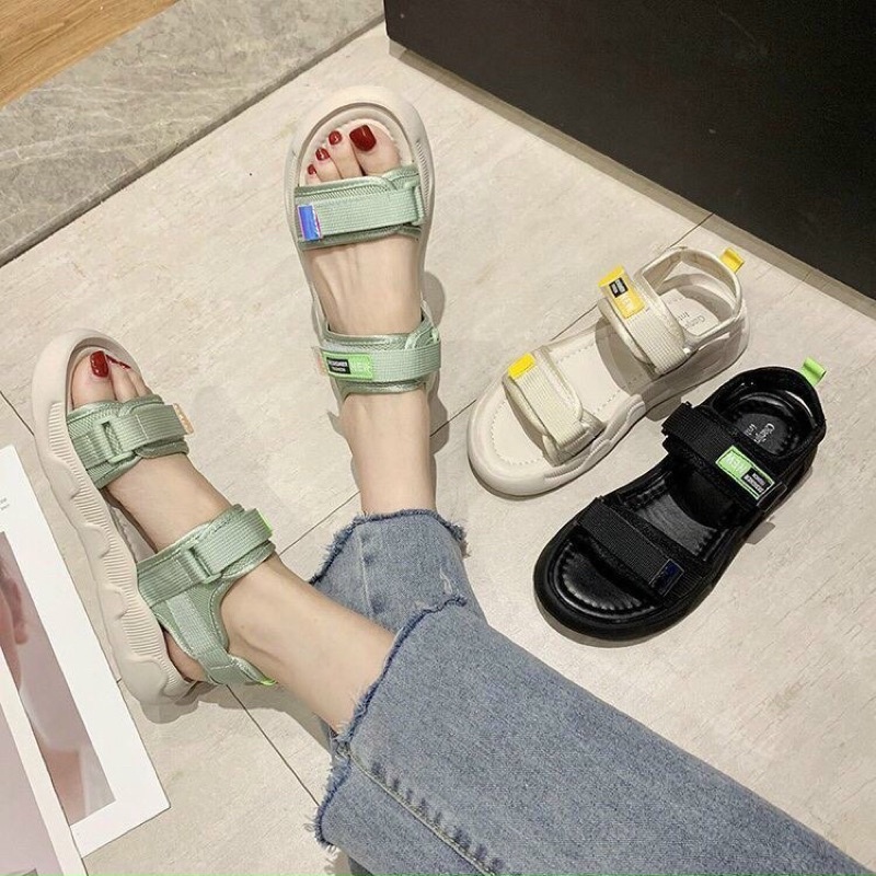 Dép quai hậu nữ, dép sandal quai ngang basic học sinh