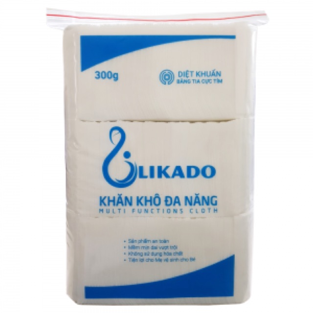Khăn giấy đa năng Likado 400g an toàn cho bé và gia đình