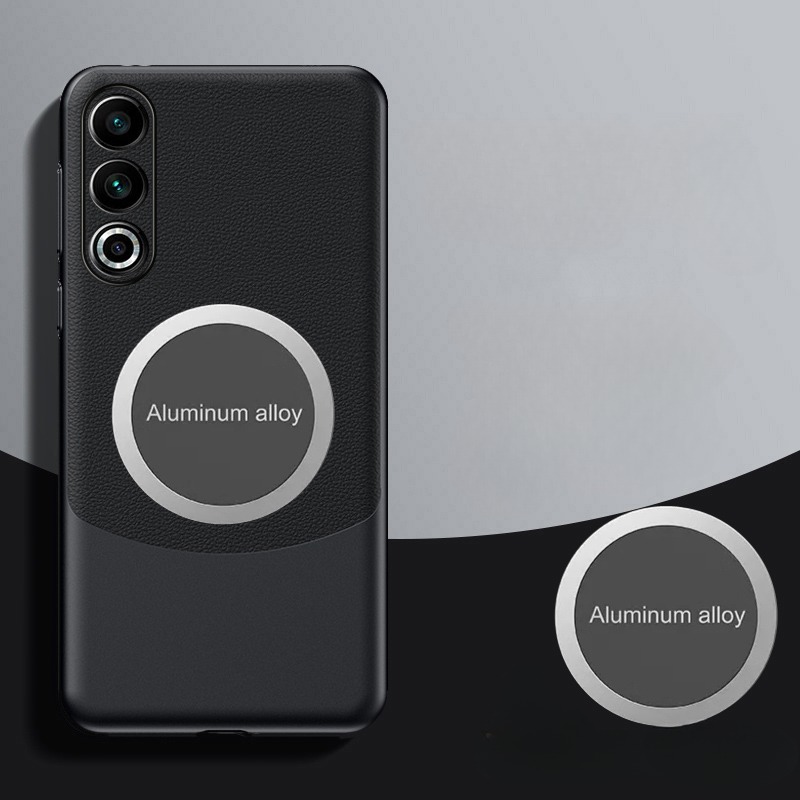 For Oneplus ACE 3V Phone case 360 Degrees Protection Leather Soft Border Anti-fingerprint Color Blocking Design Car Navigation Holder Ring For Oneplus ACE 3 Cover casing HP.