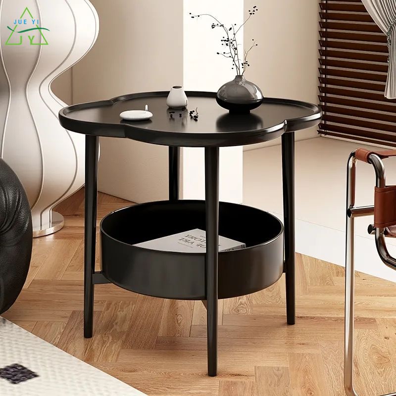KS Creative small coffee table modern simple table living room mobile storage rack cream style sofa side cabinet flower side table