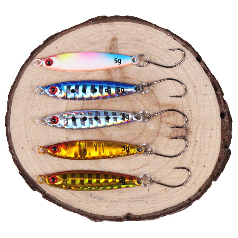 Micro Metal Jig 5g Shore Casting Jigging Lure Fishing Lure Bit Artificial Bait. 