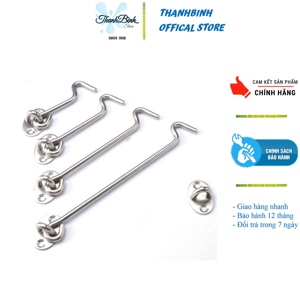 Móc gió cửa sổ, móc chống va đập cửa/ inox