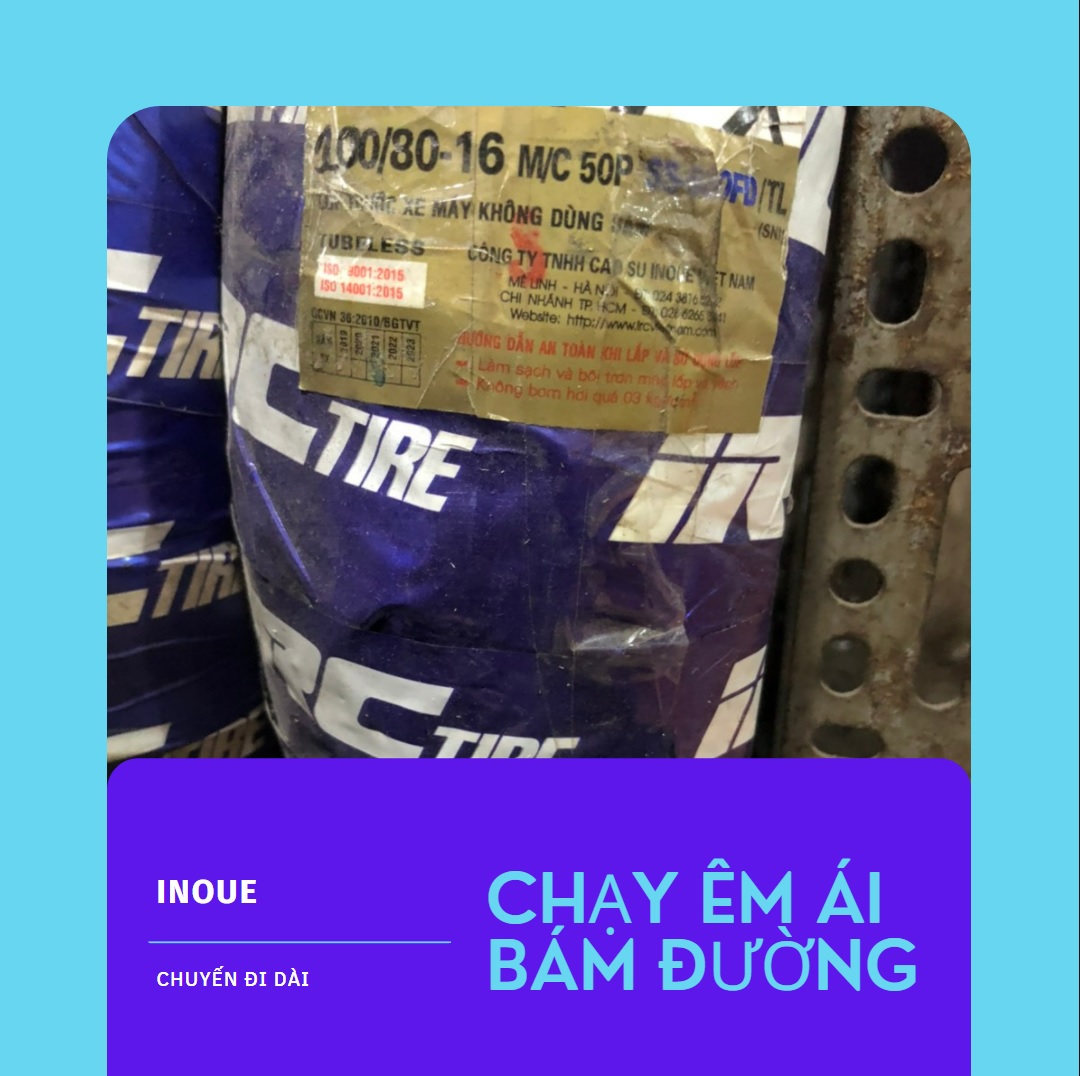 lốp (vỏ) INOUE 100/80 - 16 ( vỏ trước SH 150)
