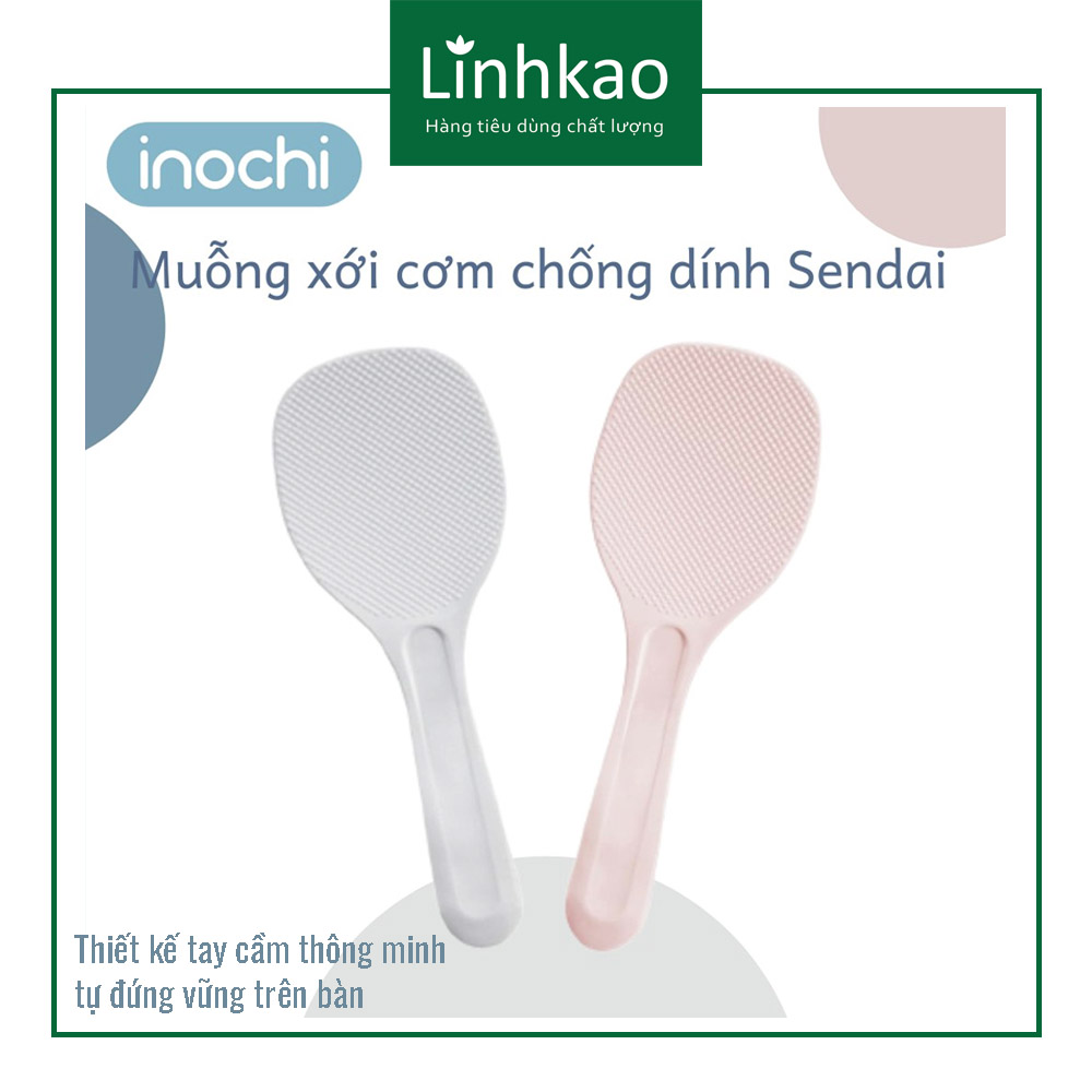 MUỖNG XỚI CƠM ĐẾ ĐỨNG CHỐNG DÍNH SENDAI INOCHI