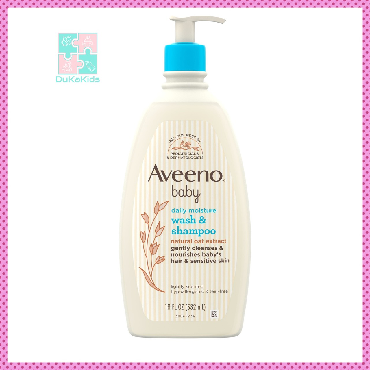 (MẪU MỚI) Sữa tắm gội cho bé Aveeno 532ml