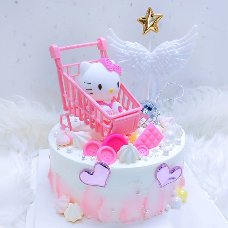 Que Cắm Trang Trí Bánh Kem Hình Hello Kitty