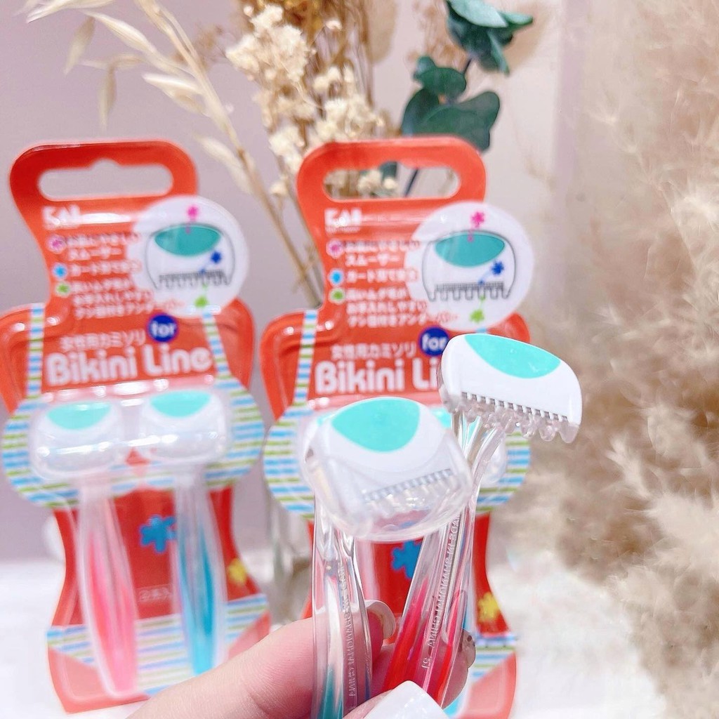 Set 2 Dao Cạo Lông Vùng Kín Bikini Line Kai Nhật Bản