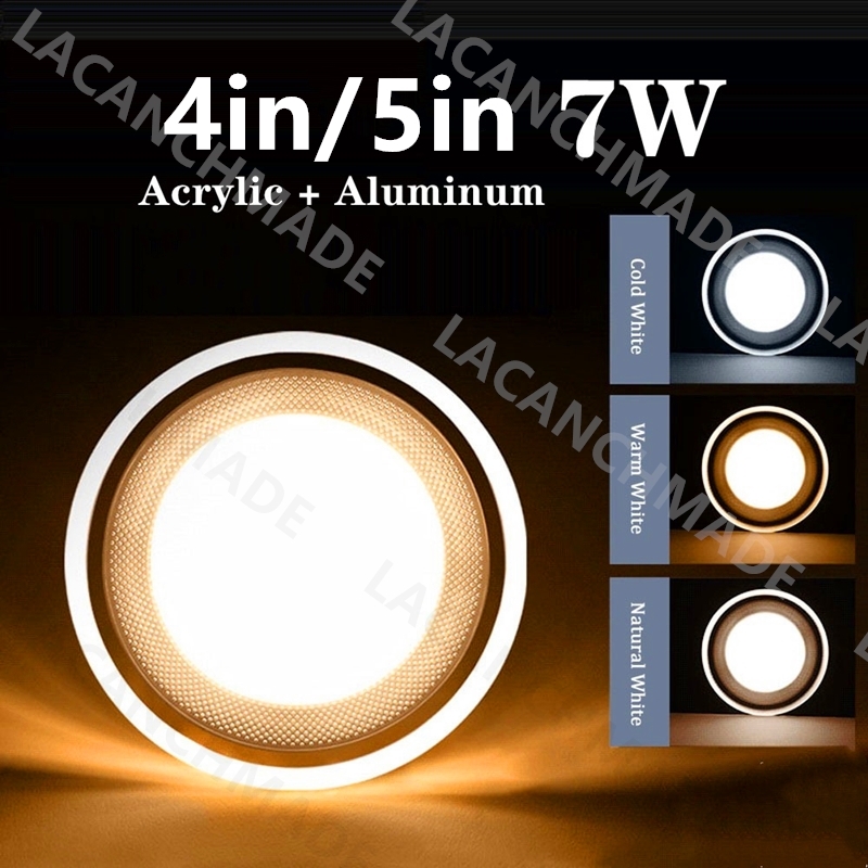 7W Tri Color Pin Light LED Dimming ceiling light RGB 3 Color Downlight ...