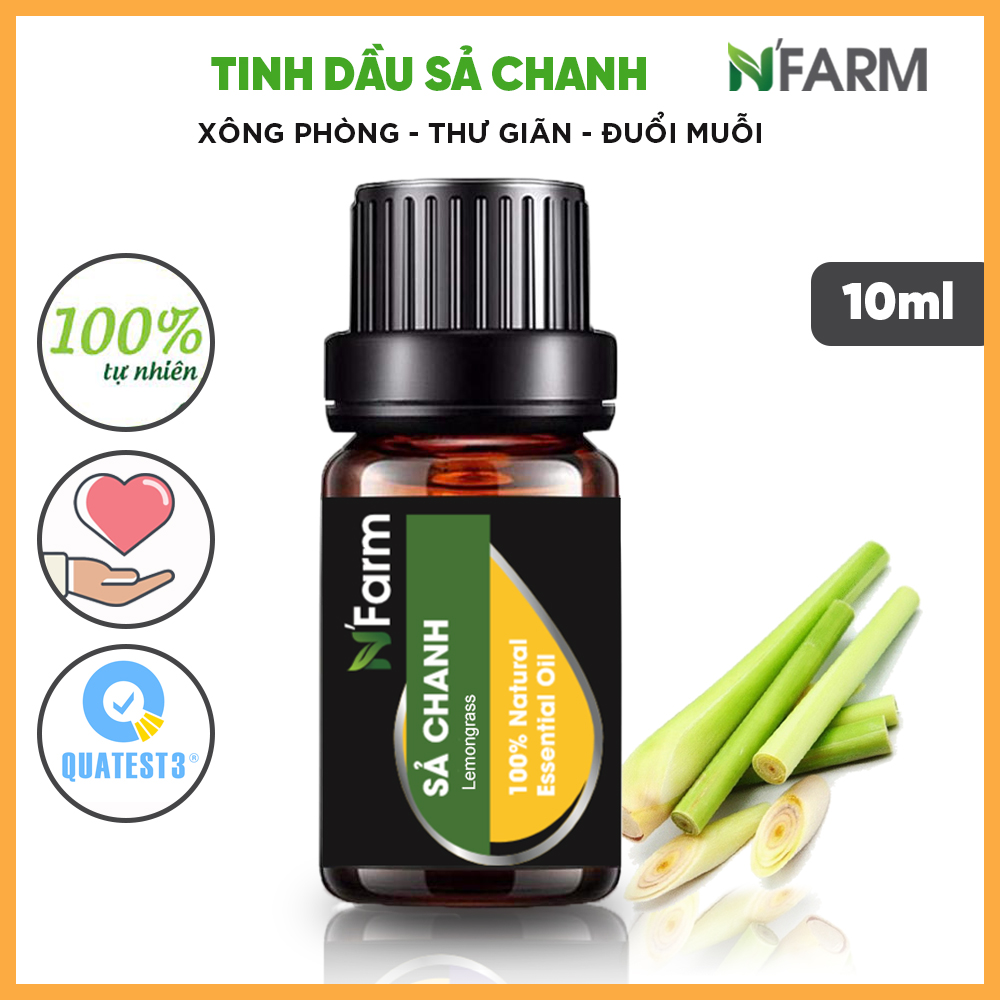 Tinh Dầu Sả Chanh N'farm hương thơm thiền tịnh 10ml