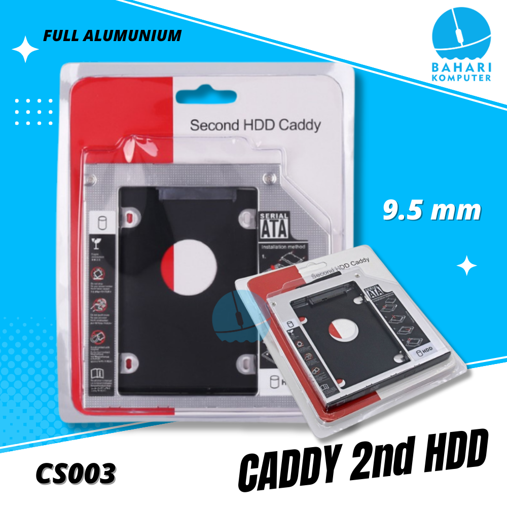 Casing HDD Caddy 9.5 mm Slim untuk pengganti dvd laptop | Lazada Indonesia