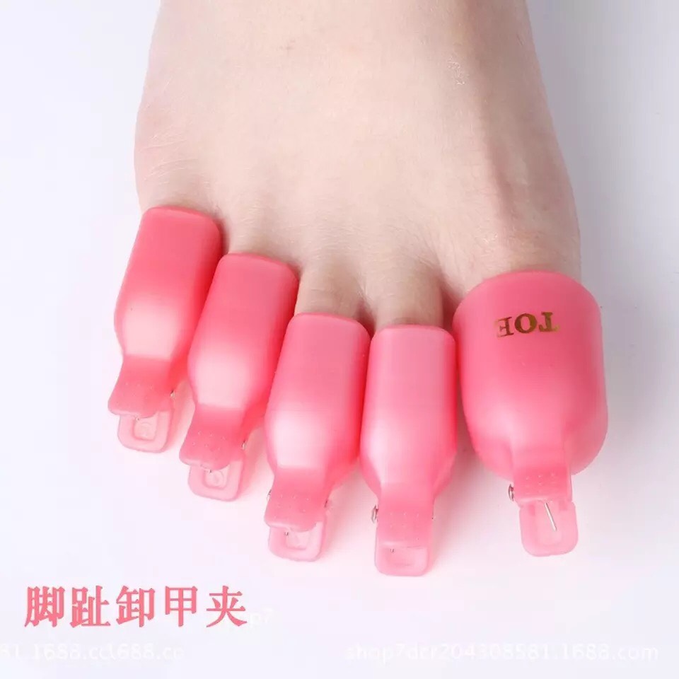 Kẹp ủ tháo gel móng chân -