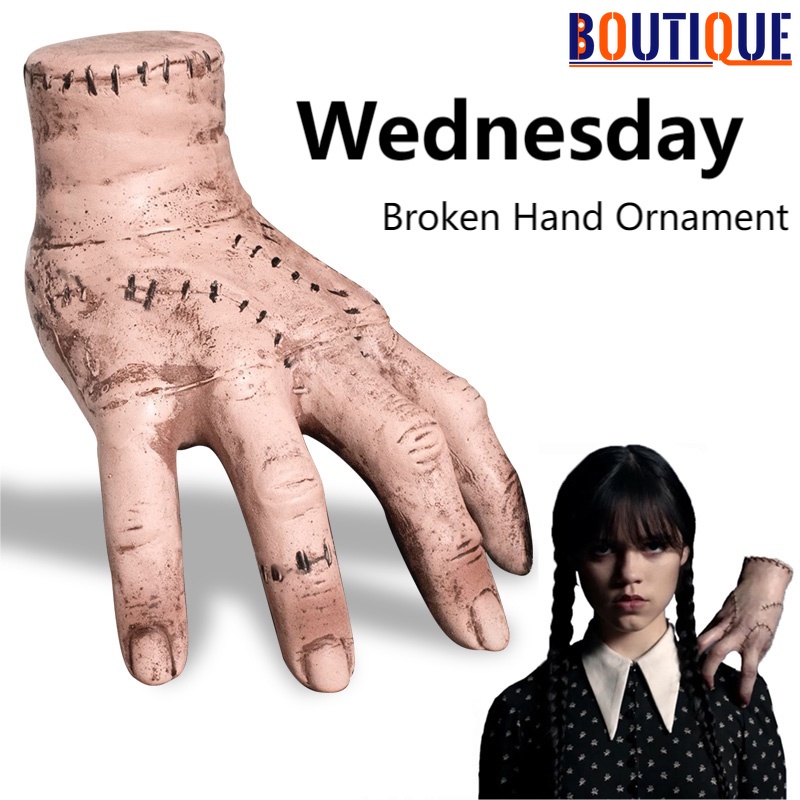 Horror Wednesday Thing Hand From Addams Family Cosplay Latex Figurine Home  Decor Desktop Crafts Halloween Party Costume Prop