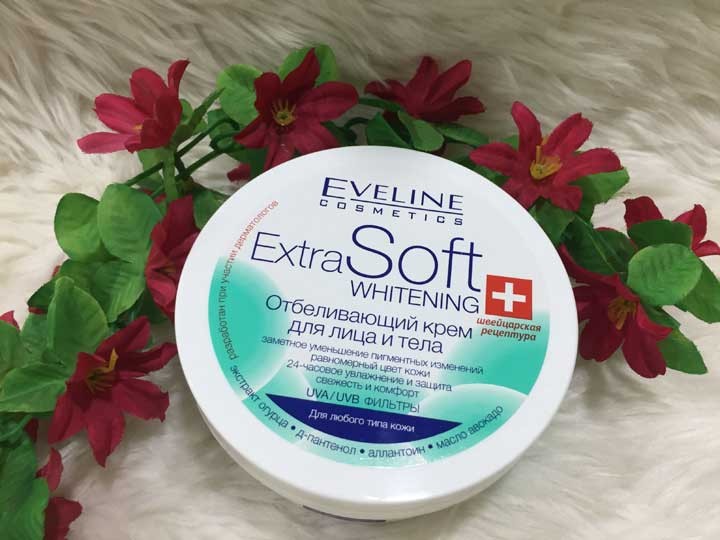 KEM DƯỠNG TRẮNG DA EVELINE EXTRA SOFT, Dùng cho mặt lẫn body