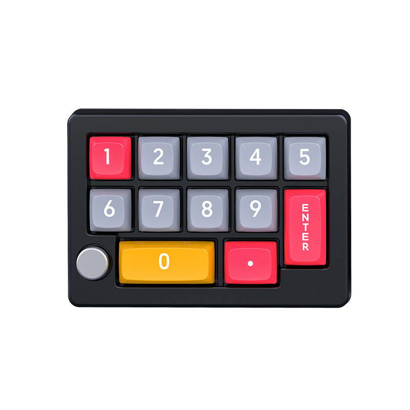 Small Programmable Keypad Portable Mechanical Keypad 13Key Macro Programmable Fully Hot Swappable ...