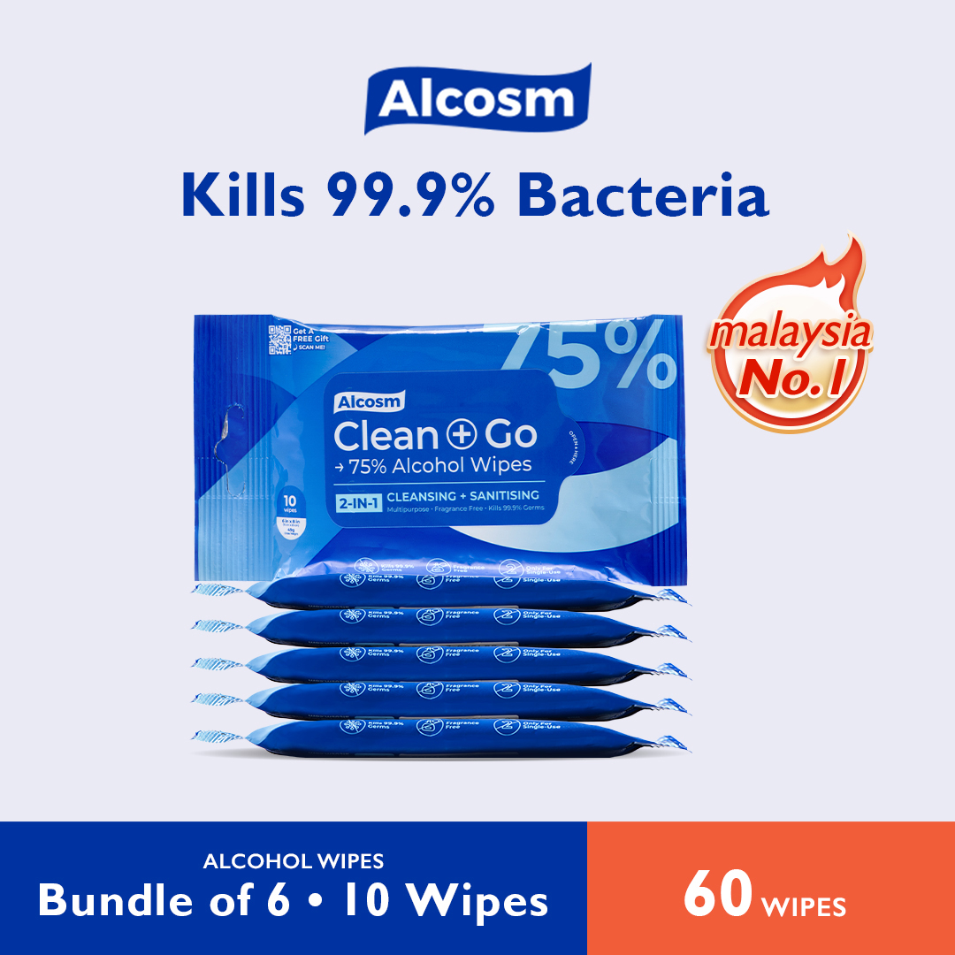 Alcean 75 Classic Alcohol Wipes 10 Wipes [Expiry Date 01/12/2024] Lazada