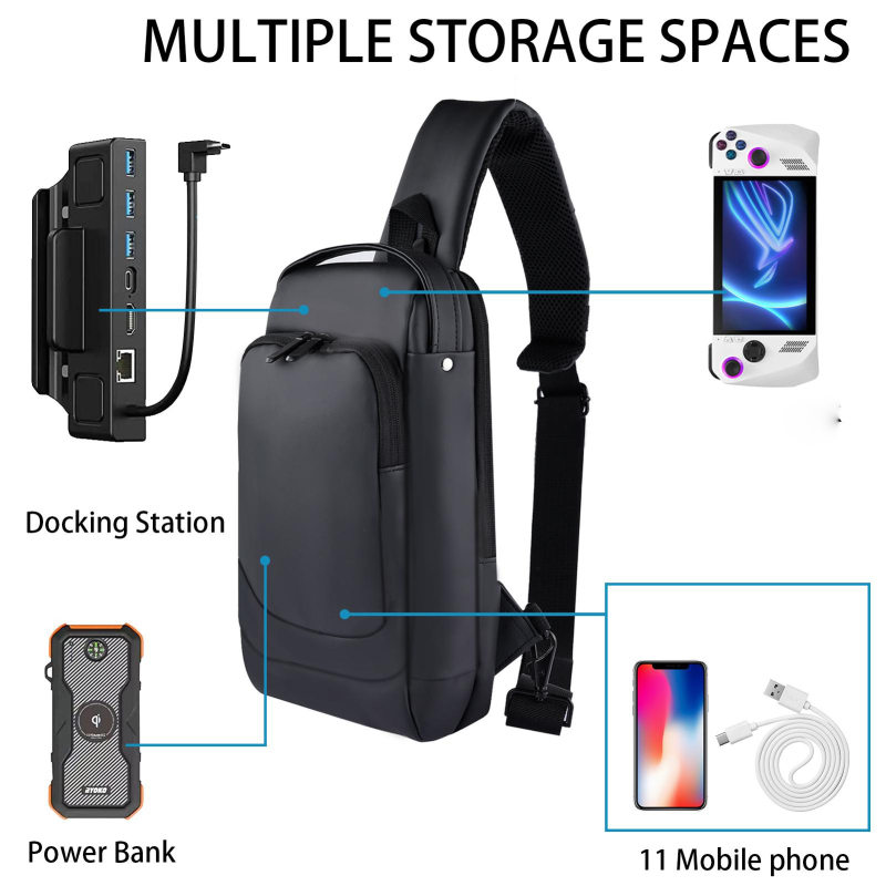 Portable Console Backpack Cross Body Shoulder Shockproof Protective Case Bag Compatible For Asus ROG ALLY Bags