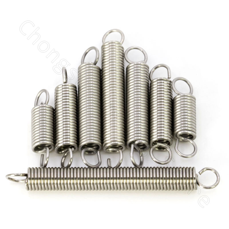 Spring Dia 10Pcs 0.3 mm Tension Spring with Hooks A2 Stainless steel 0.3 mm Wire ...