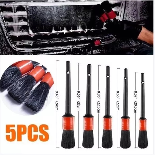 5pcs Car Wash Car Detailing Brush Auto Cleaning Car Cleaning Tools Detailing  Set Dashboard Accessories Air Outlet Cleaning Brush