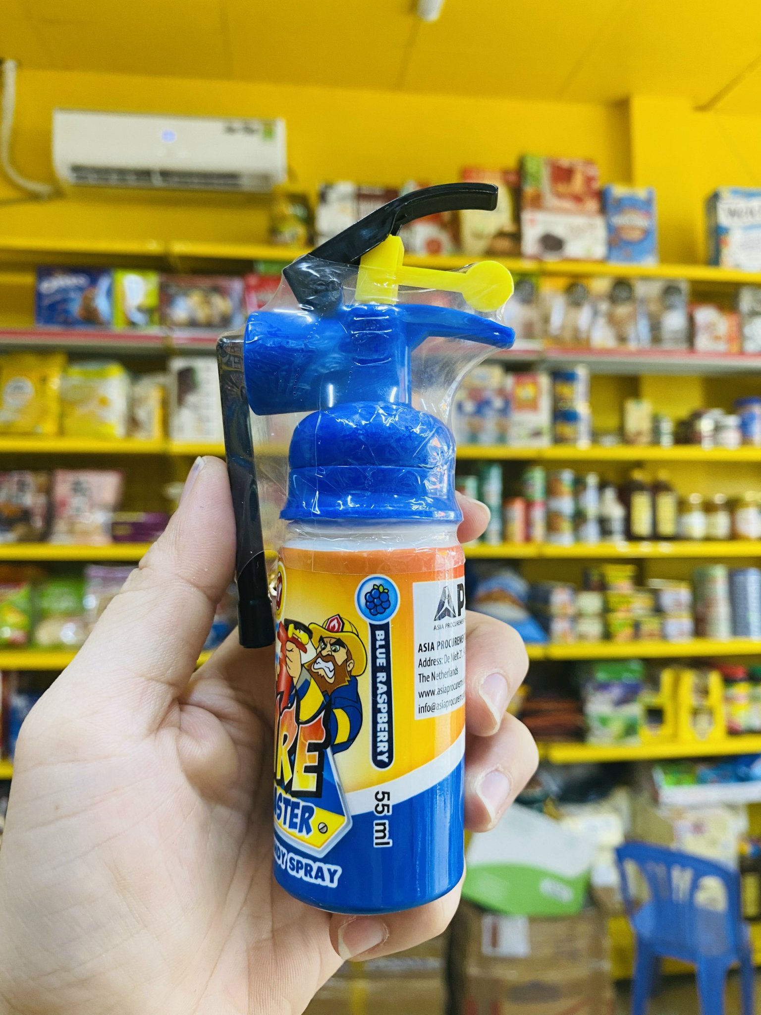[NGẪU NHIÊN] Kẹo Xịt Chua FIRE BLASTER Yumiy Bình Cứu Hỏa 55ml