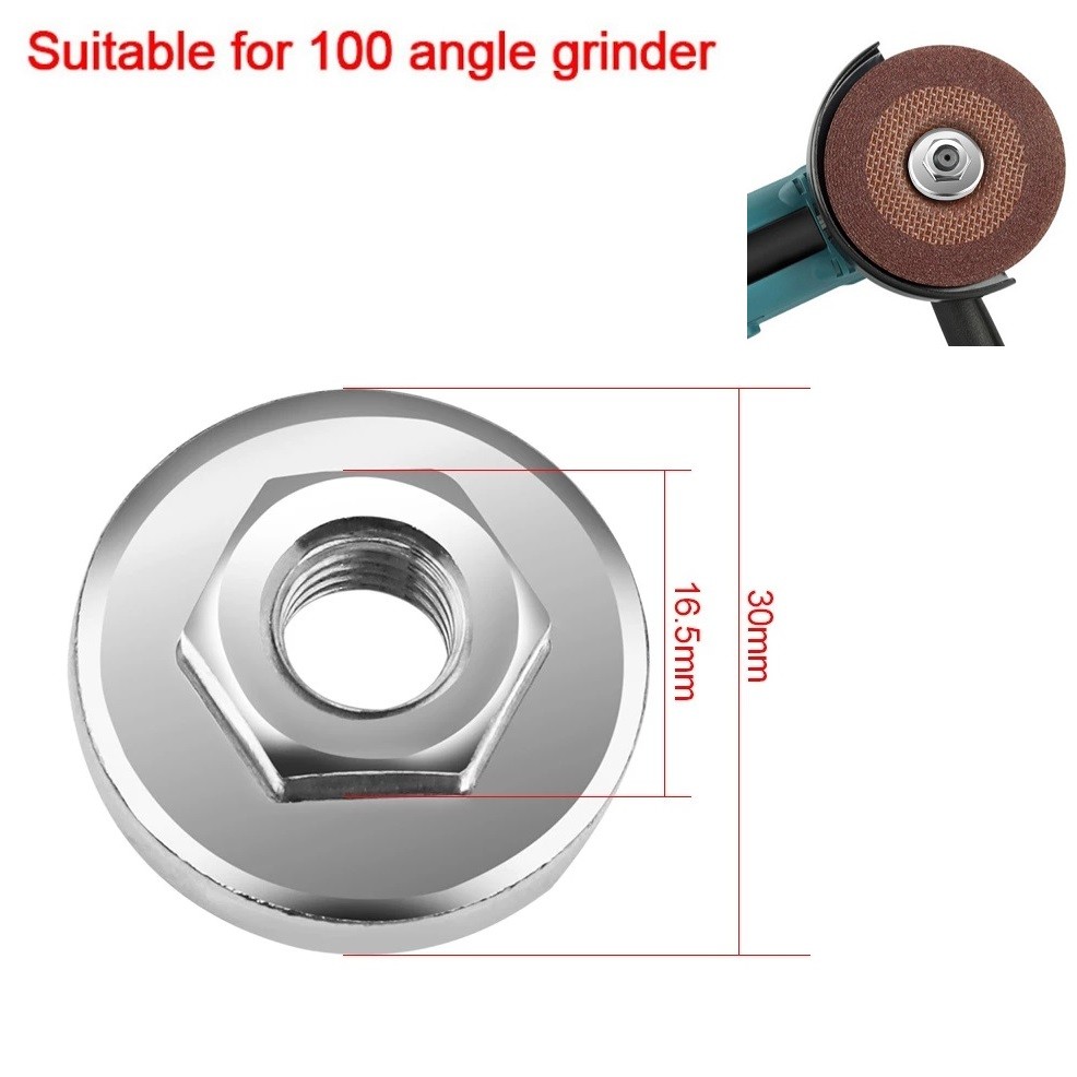 【HOMESTYLISH】 Premium Quality Hex Nut Set for Angle Grinder Chuck Locking Plate Quick Clamp Great