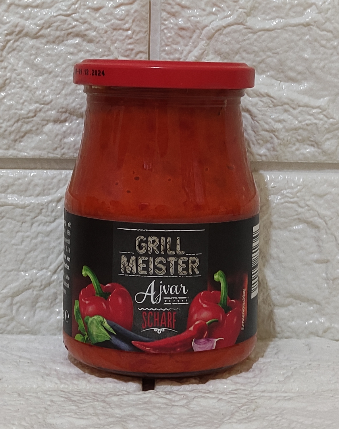 CHILI SAUCE AJVAR CONDIMENTS IMPORTED AJVAR SPICY GRILLED PEPPER ...