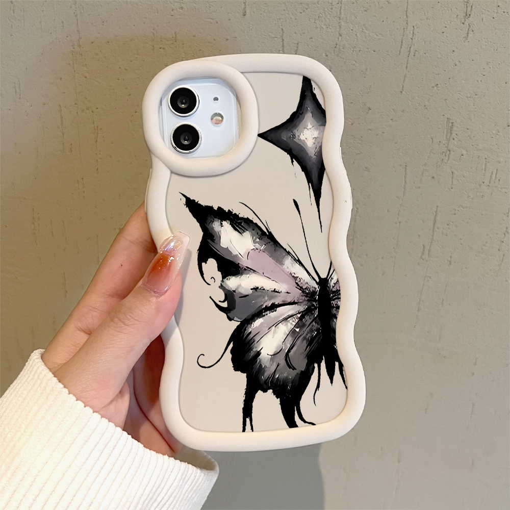 AMORVOR for Tecno Camon 18 Camon 18 P Camon 18T Back Cover Star Butterfly Pattern Luxury Phone Case Macaron Wave Soft Silicone Mobile Cover. 