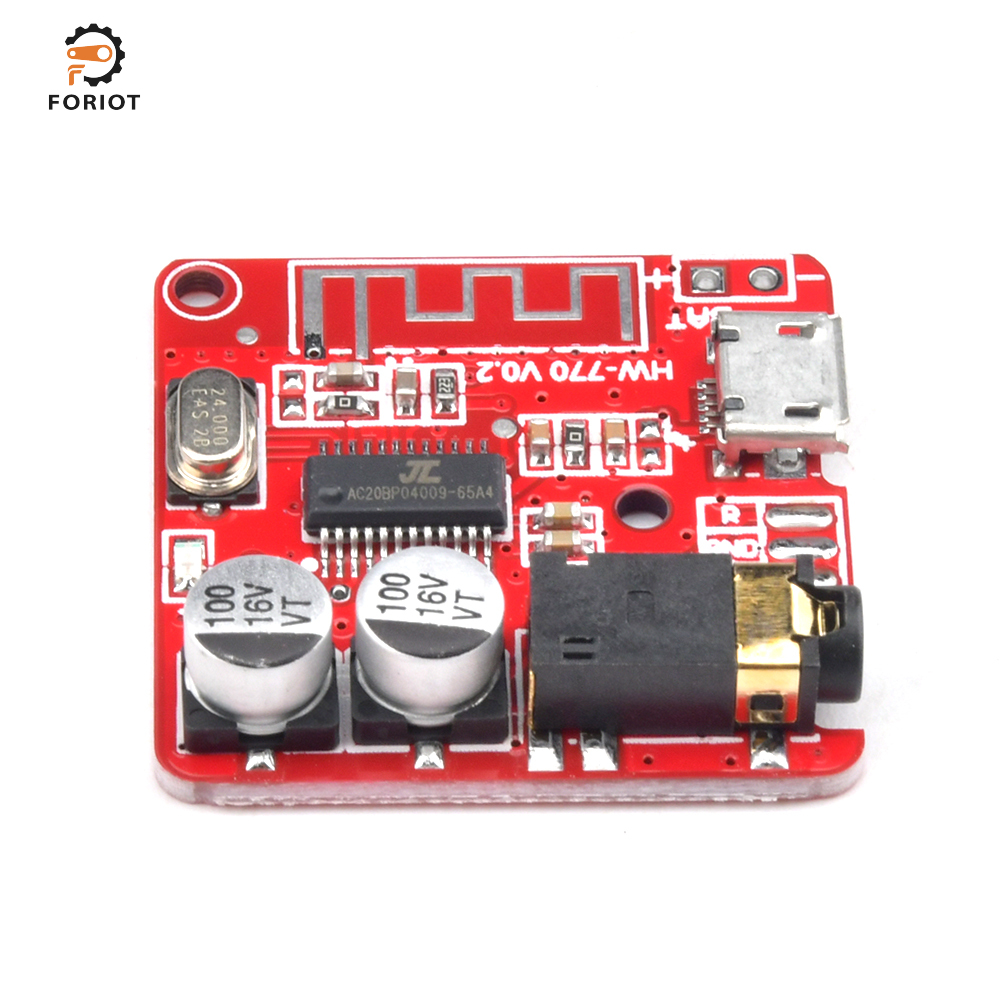 Foriot MP3 Bluetooth Decoder Board Lossless Car Speaker Audio Amplifier Board Modified Bluetooth 5.0 Circuit Stereo Receiver Module 5V