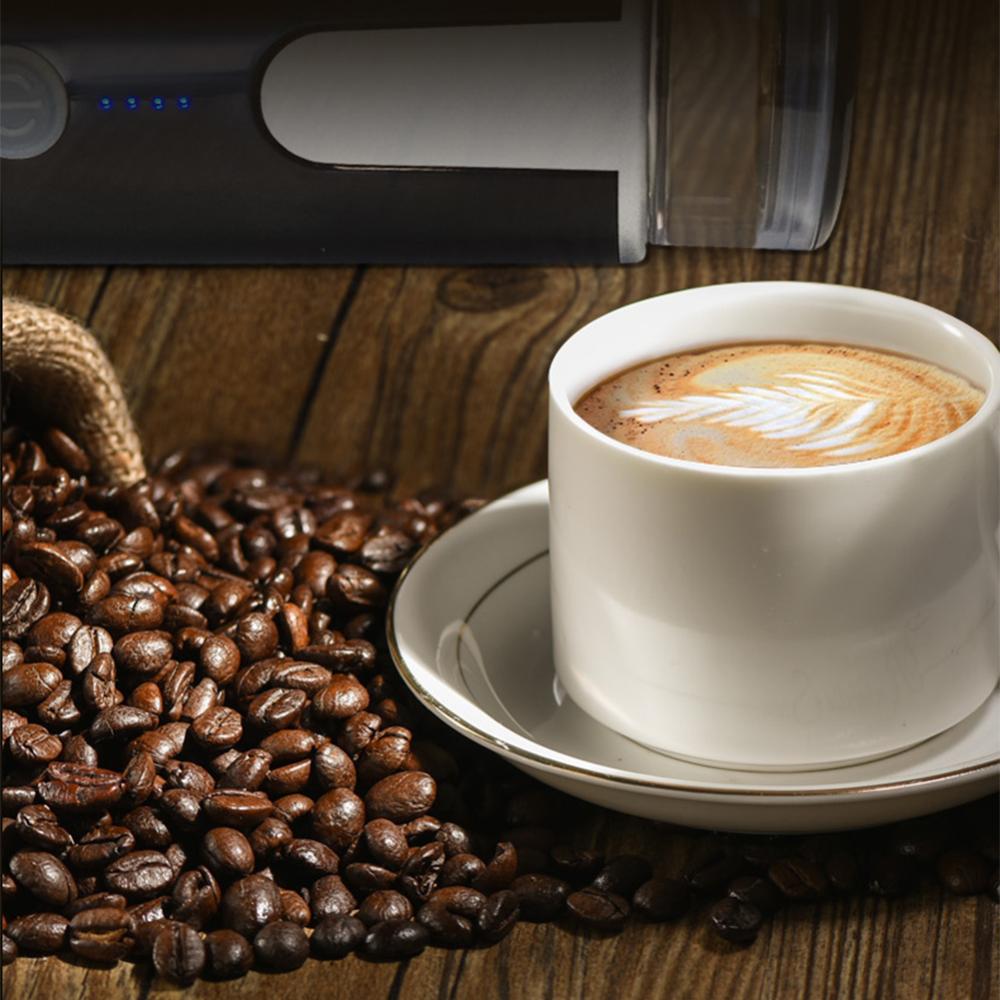 170ML Capsule Coffee Machine Wireless Mini Coffee Brewer Compatible with Capsule & Ground Coffee for Home Kitchen Office