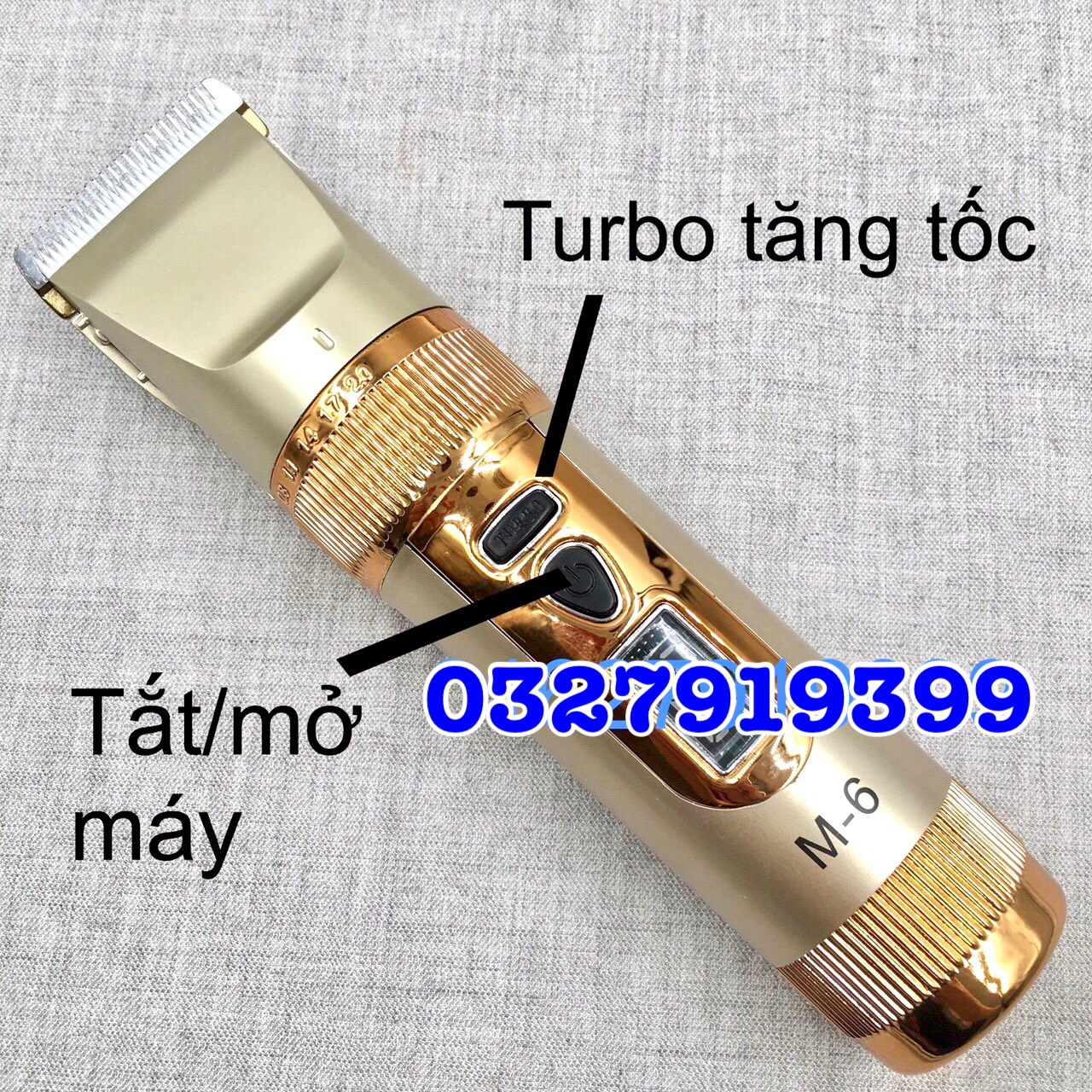 Tông đơ cắt tóc cao cấp 2 pin M6