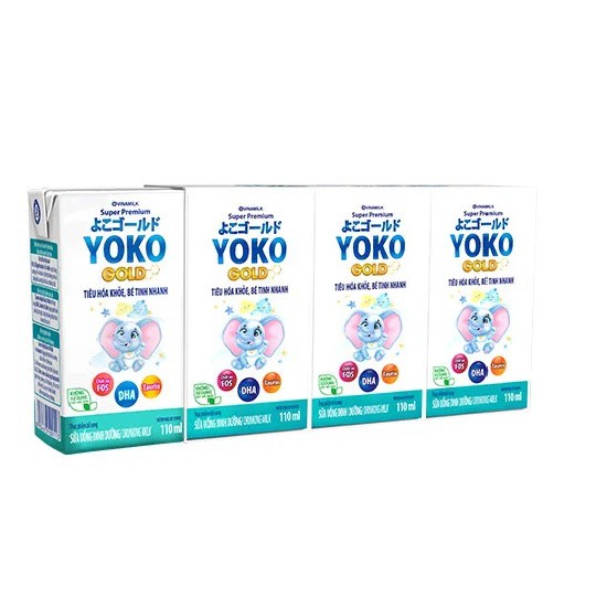 LỐC 4 HỘP SỮA BỘT PHA SẴN YOKO 180ML