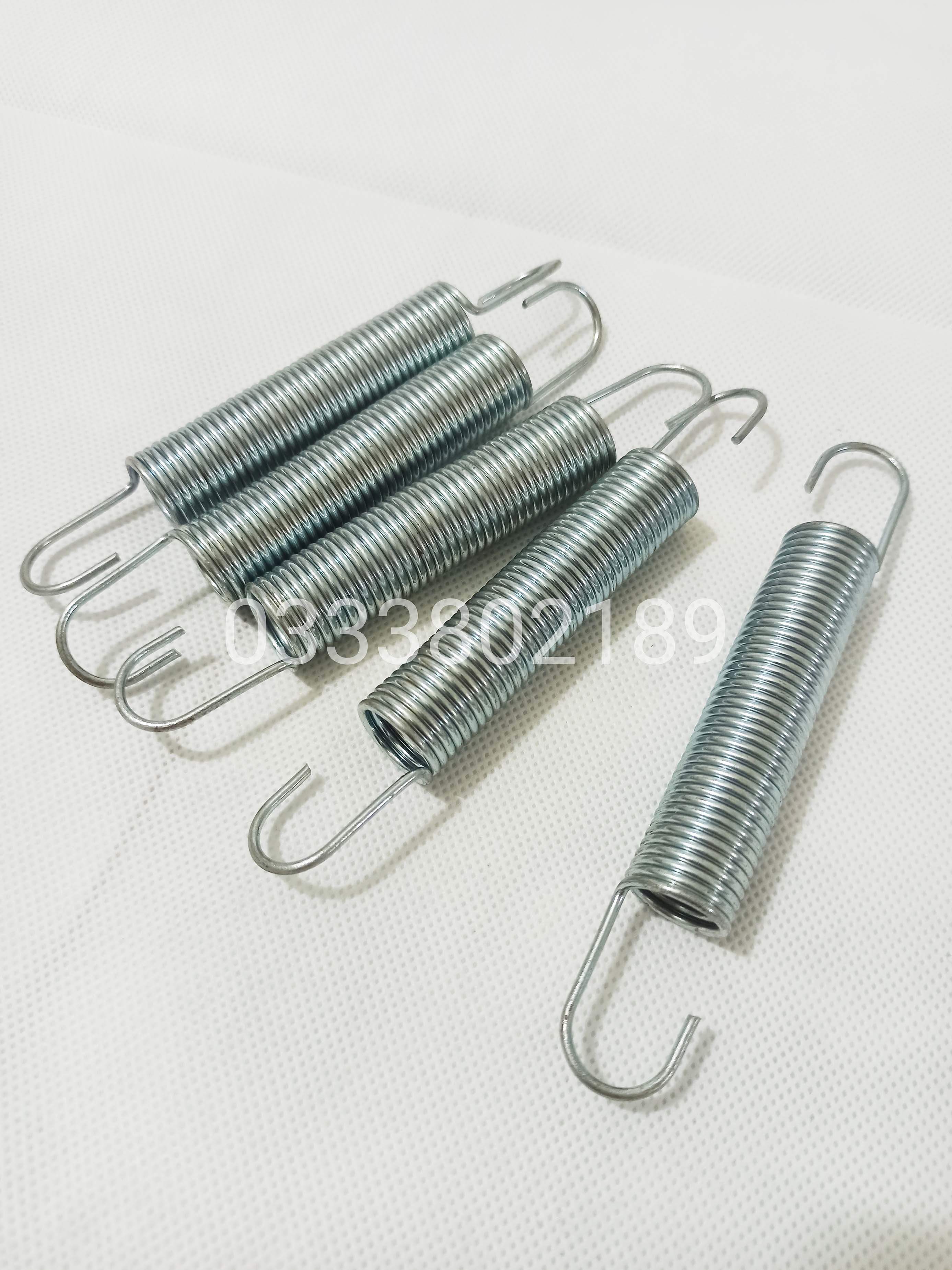 Lò xo kéo 2 đầu móc sợi thép 2mm.