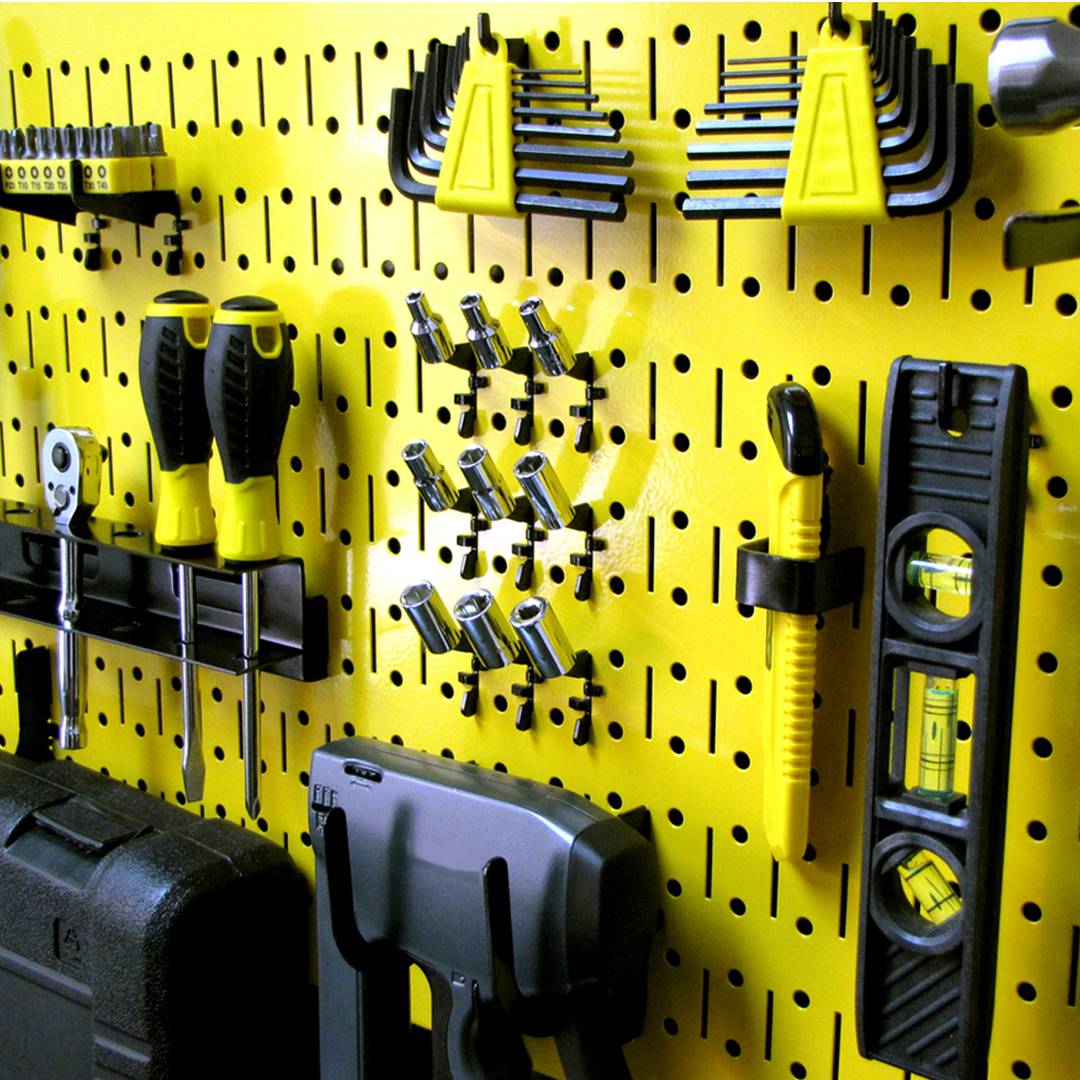 Bộ 2 Bảng treo dụng cụ Pegboard đứng 80×40 – Vàng