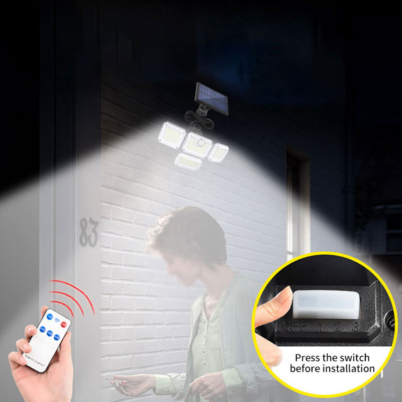Solar light body sensor lamp garage road light outdoor garden light split solar wall light