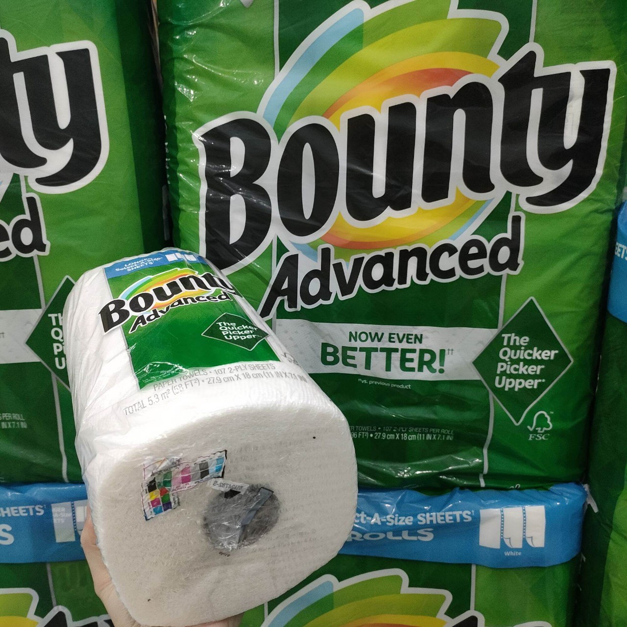 Khăn Giấy Cuộn Đa Năng Bounty Advanced Mỹ
