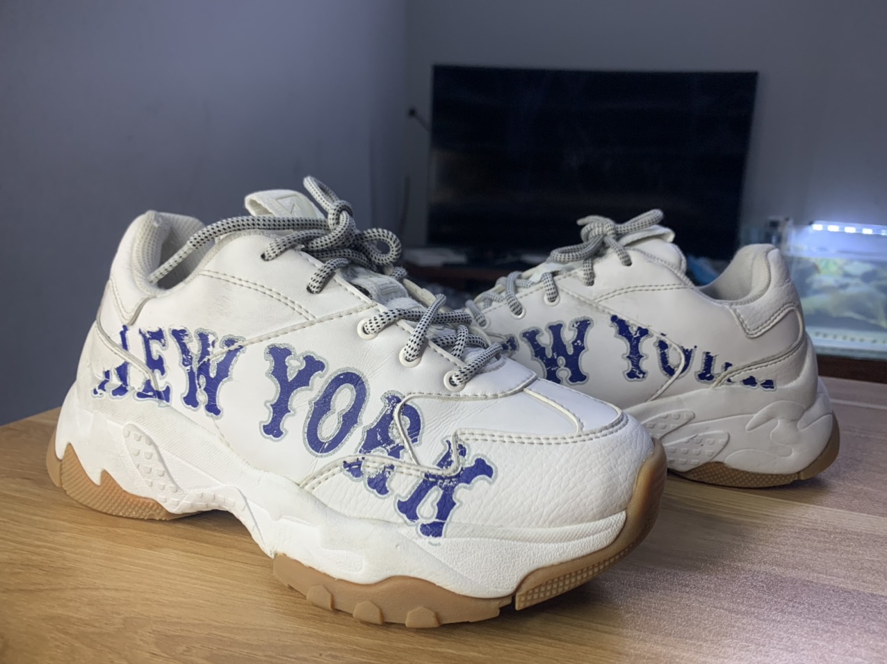 [GIÀY 2HAND] Giày MLB New york trắng size 38