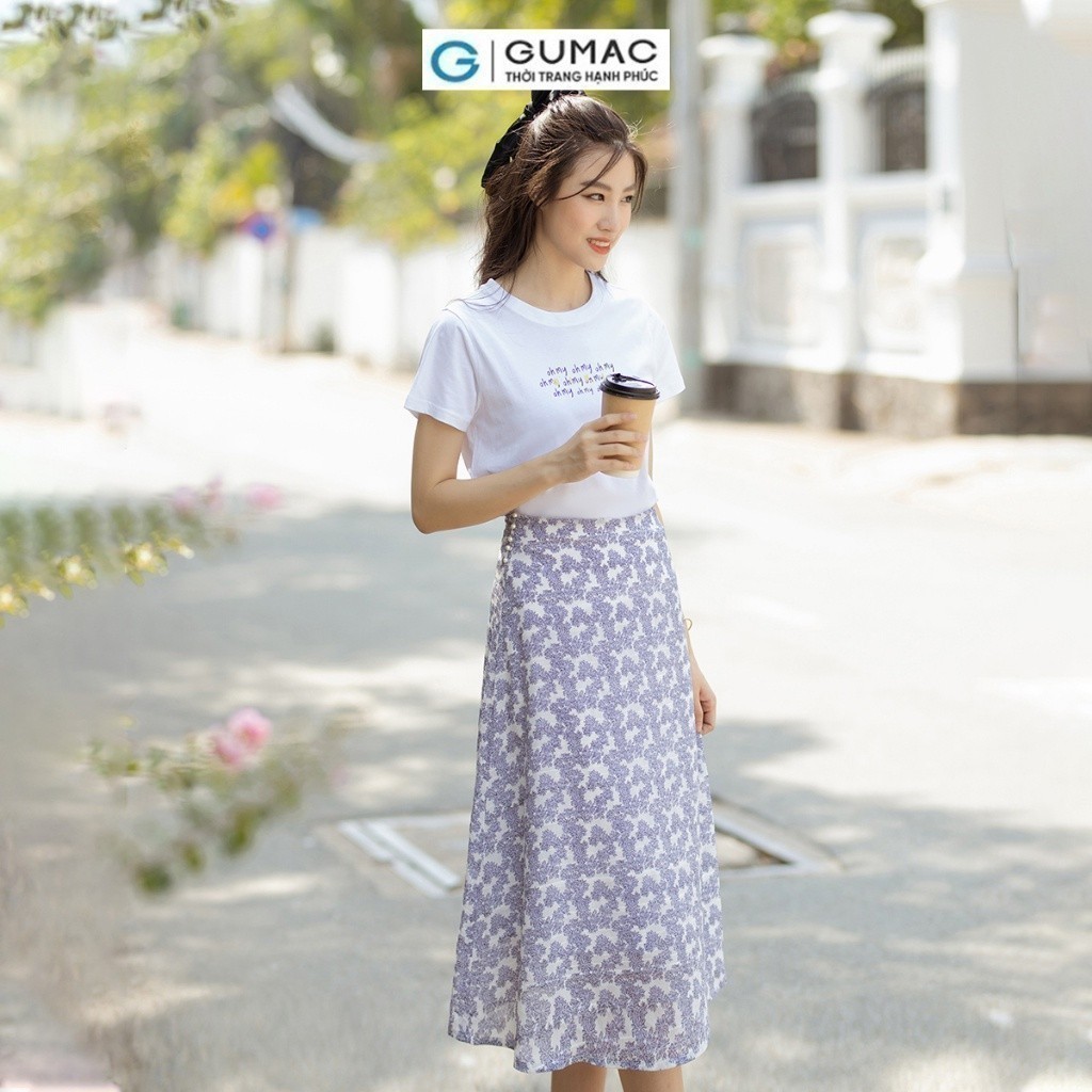 [SALE MẠNH |Voucher 8-15%] Chân váy phối ngọc thời trang GUMAC VD07022