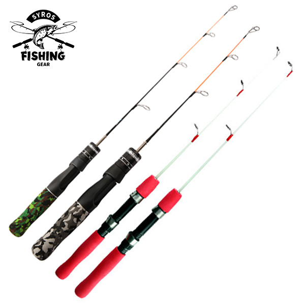 Curved handle Insert rod Short and portable Ice fishing rod Big weapon 50cm/60cm/70cm