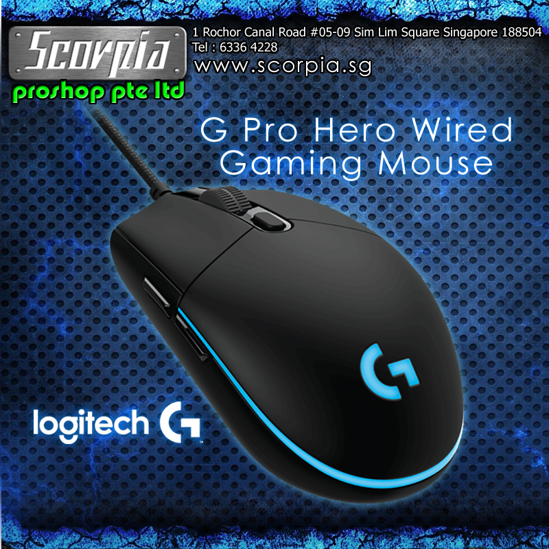Logitech G PRO Hero Wired Gaming Mouse Lazada Singapore