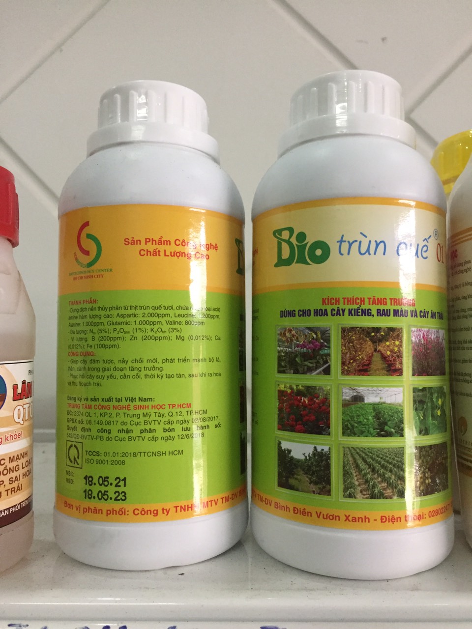 [HCM]Phân bón hữu cơ BIO TRÙN QUẾ 01 chai 500ml