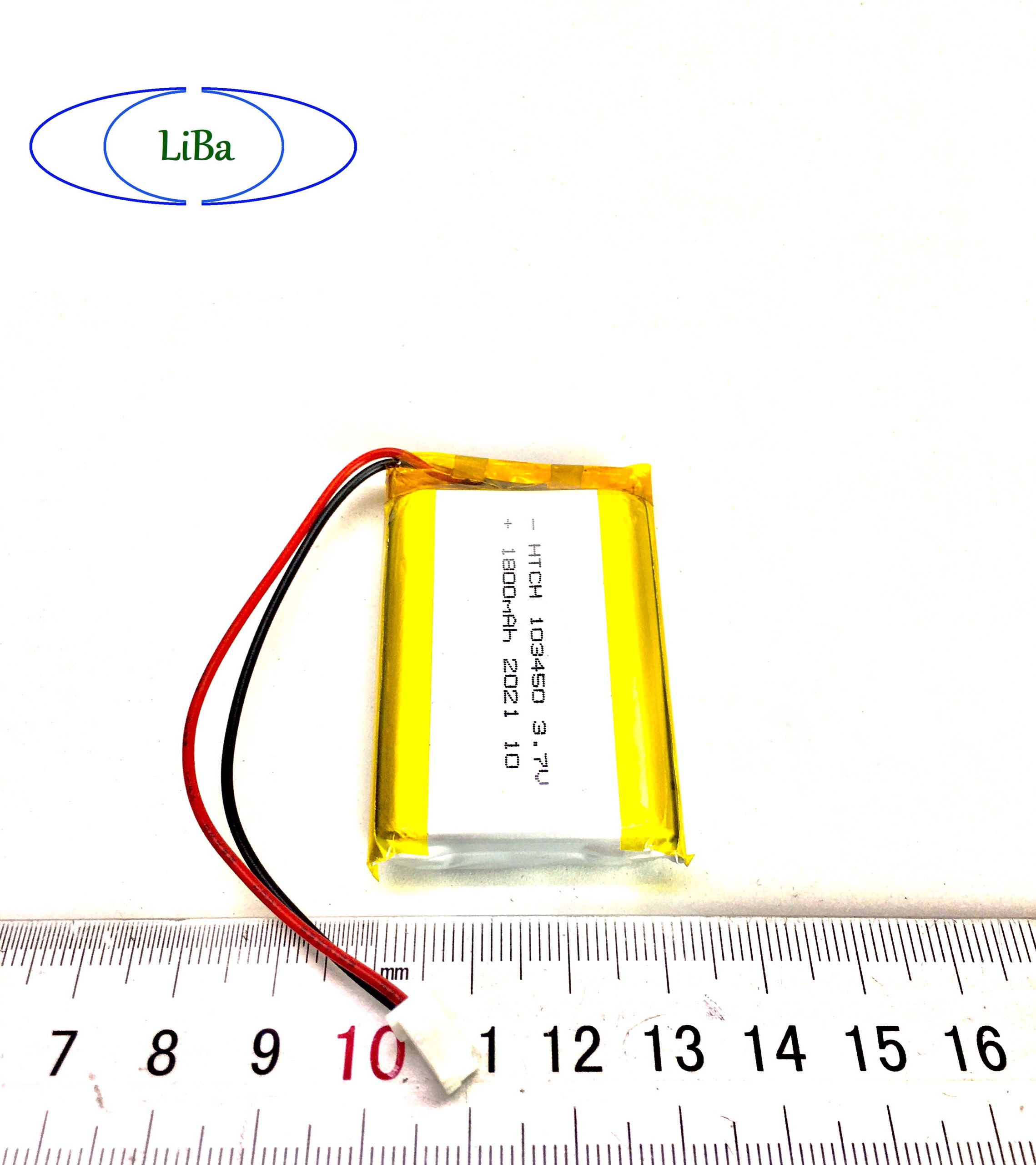 Pin Lithium Polyme (Lipo) 3.7V 1800mAh 103450 - LiBa