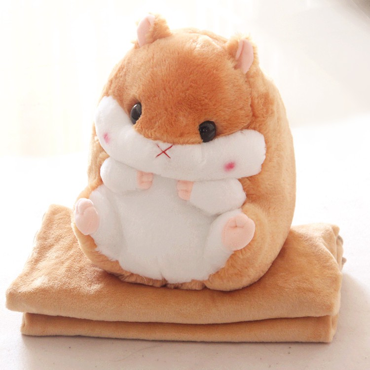 Bộ Chăn Gối Văn Phòng Hình Chuột Hamster Ghome