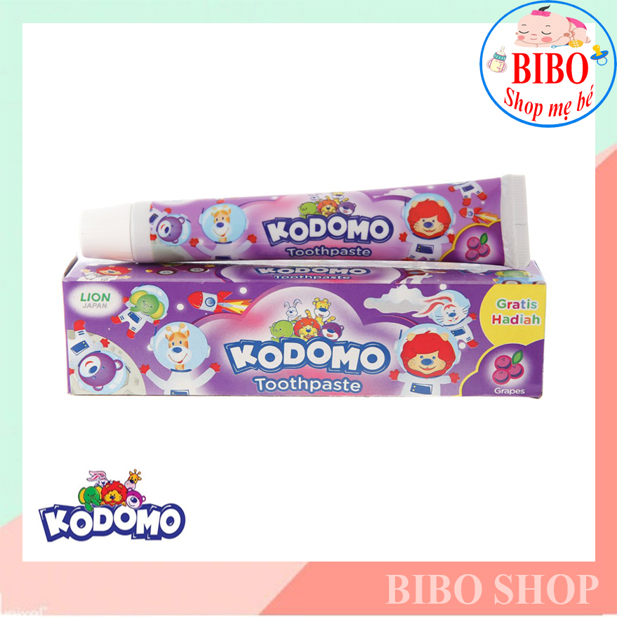 Kem Đánh Răng Trẻ Em Kodomo Thái Lan - 45g có nhiều mùi hương trái cây cho bé dễ chịu
