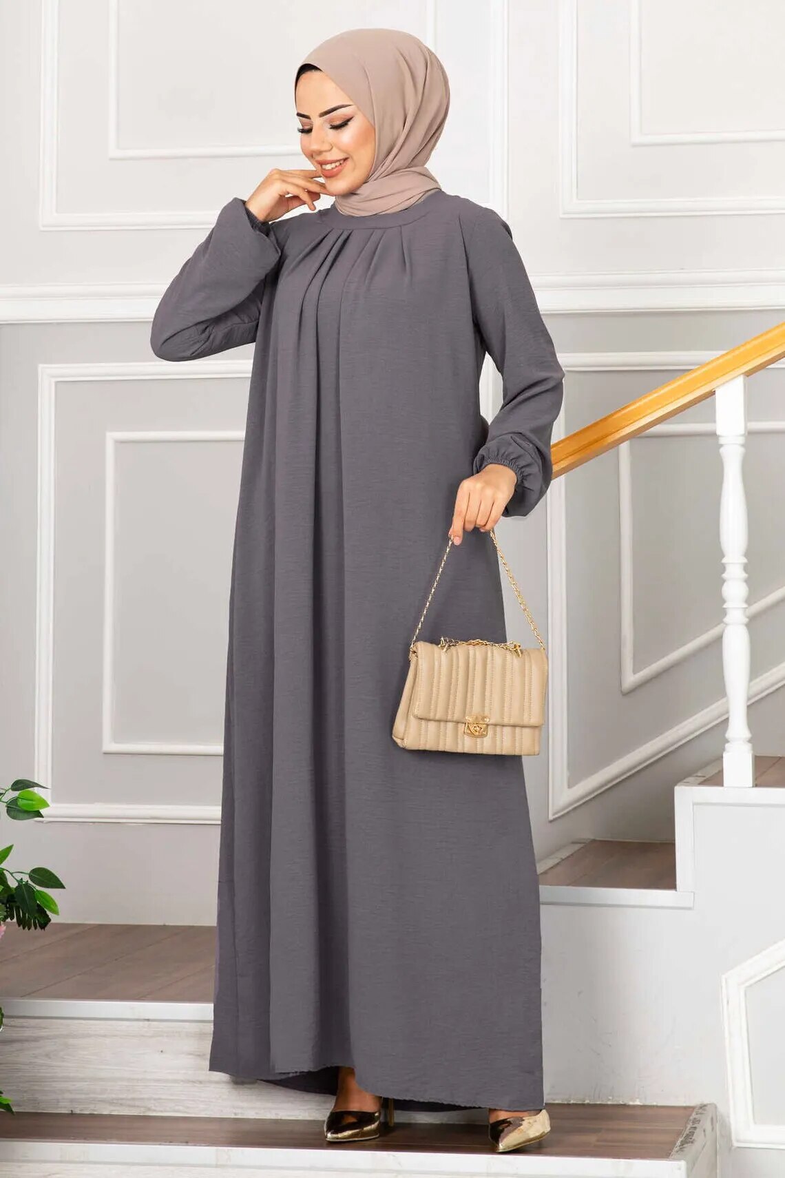 【Customizable】 Women Eid Dress Ramadan Morocco Pleated Party Dresses Dubai Kaftan Vestidos Arab Long Robe Solid Abaya Modest.