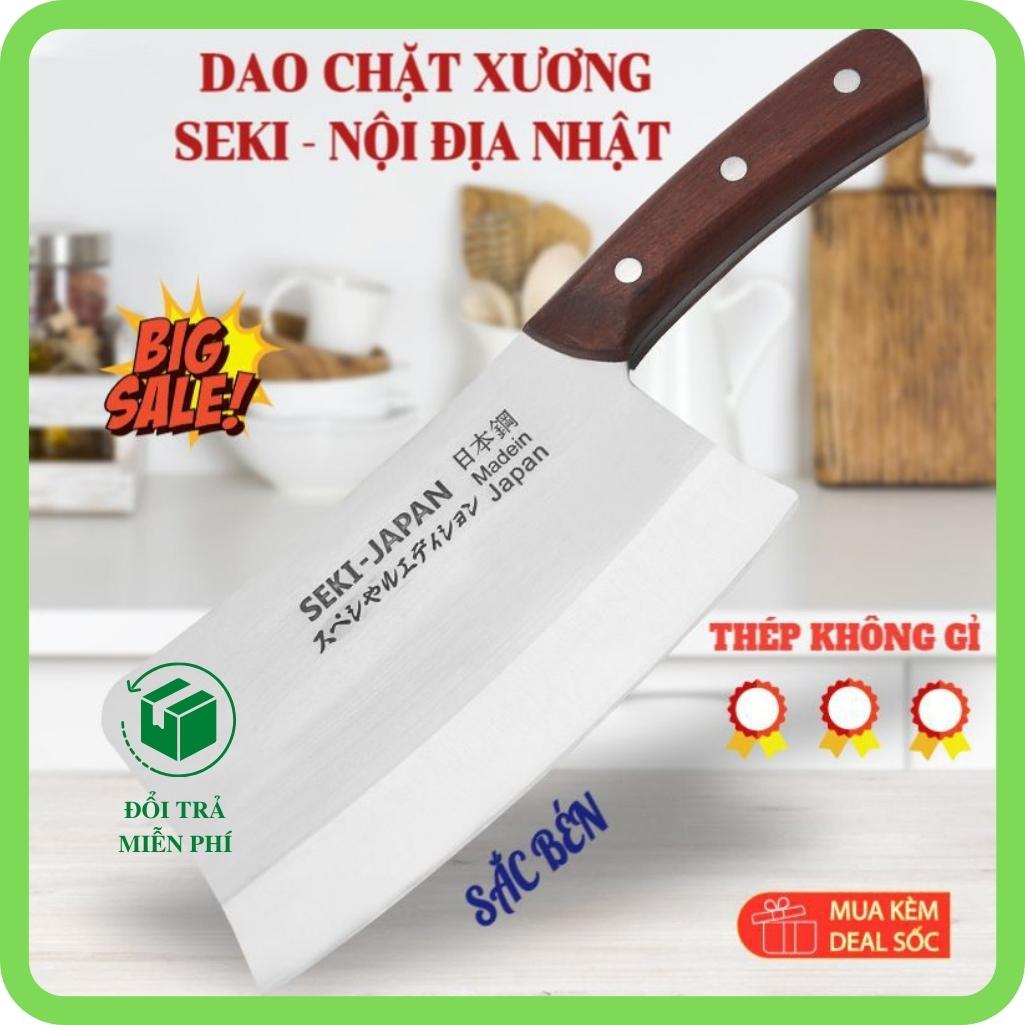 Dao Chặt Xương, Chặt Thịt Gà, Vịt SEKI Cao Cấp Hàng Xuất Nhật