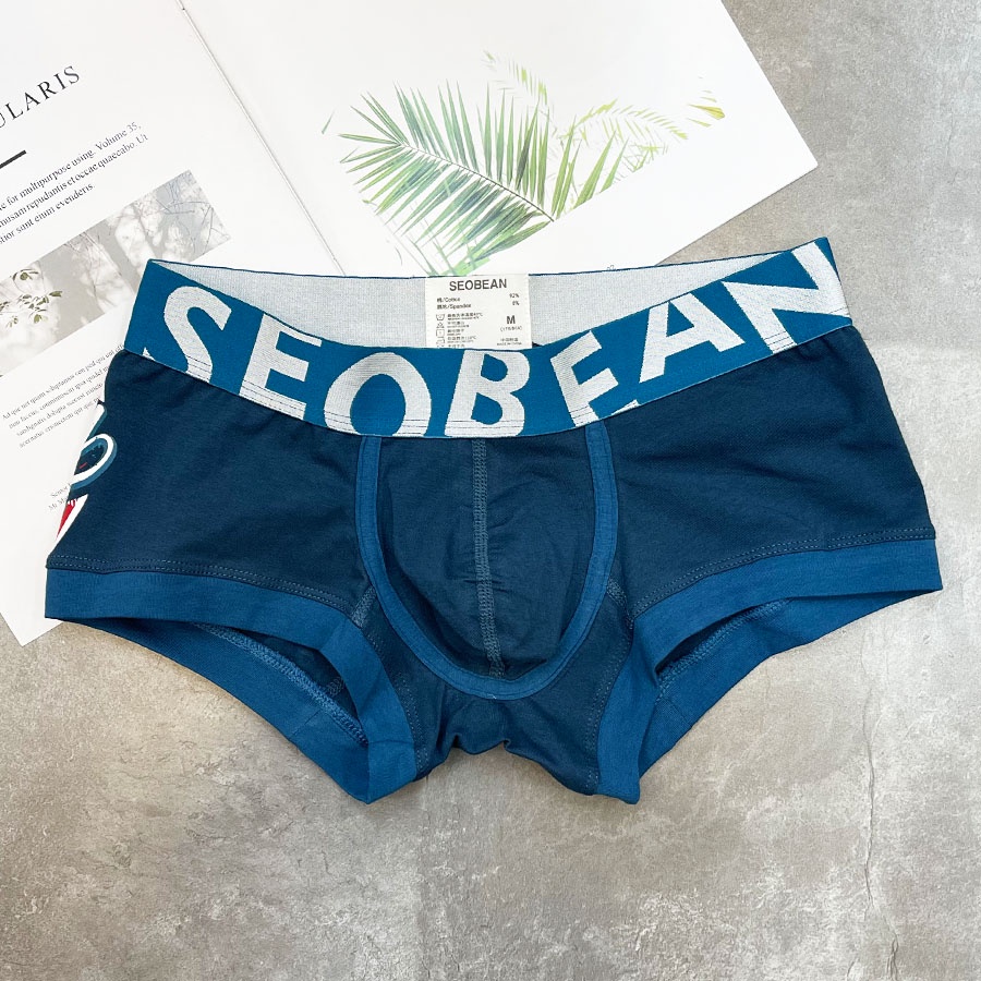 Sfsasds quần lót nam - boxer đùi viền bo logo summer - cotton xịn sò zsfas