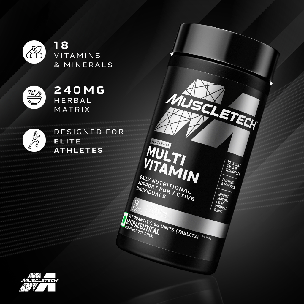 Platinum Multi Vitamin Tổng Hợp Bổ Sung 18 Loại Vitamin Và Khoáng Chất Cần Thiết (180 viên)