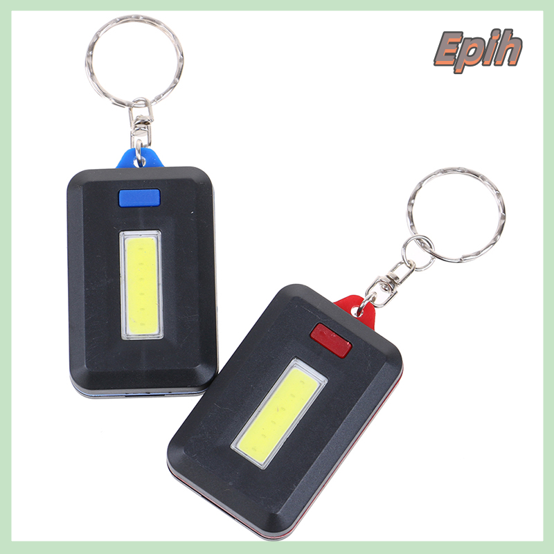 [Epih] Cob flashlight keychain mini led flashlight portable outdoor emergency light