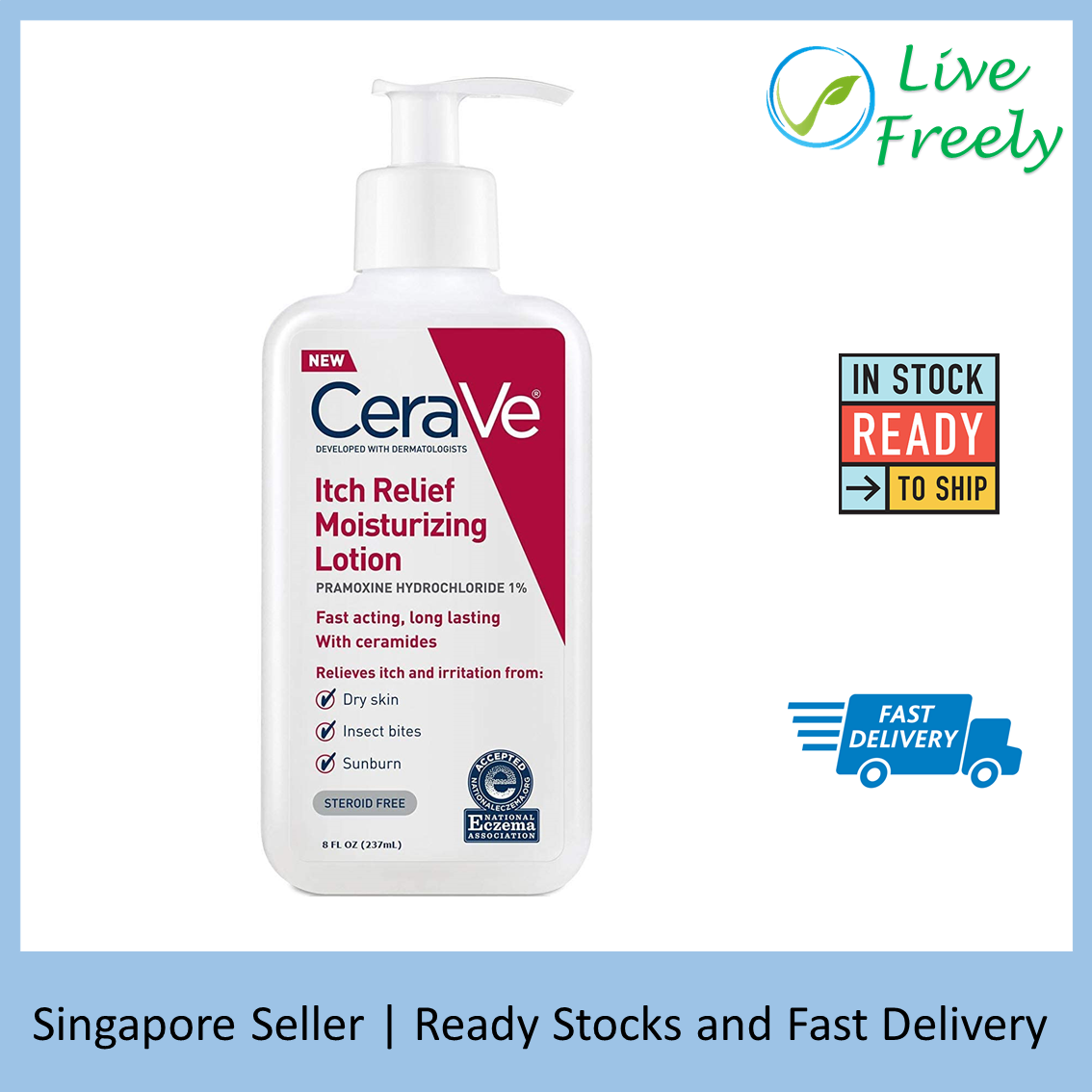 Cerave Itch Relief Moisturizing Lotion, Dry Skin Itch Relief 