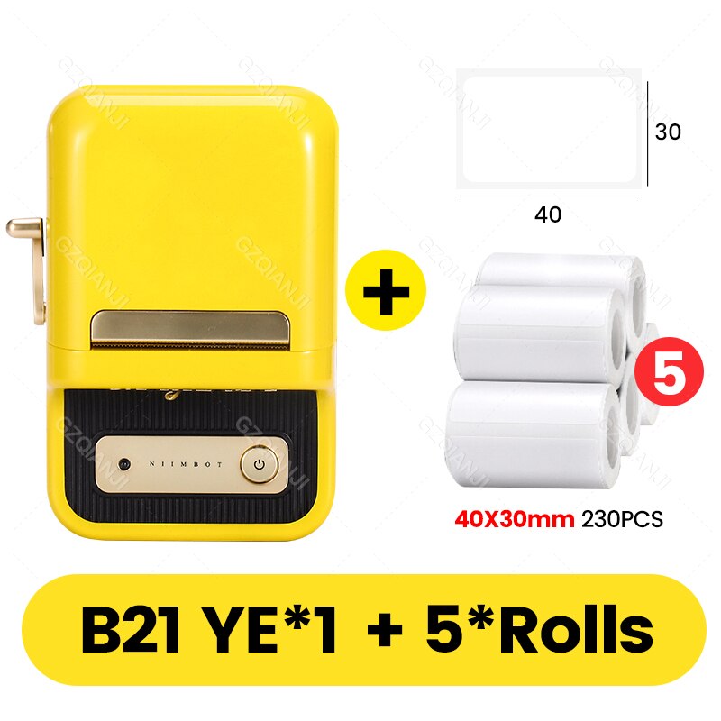 Niimbot B21 Wireless Label Printer Portable Pocket Sticker Printer