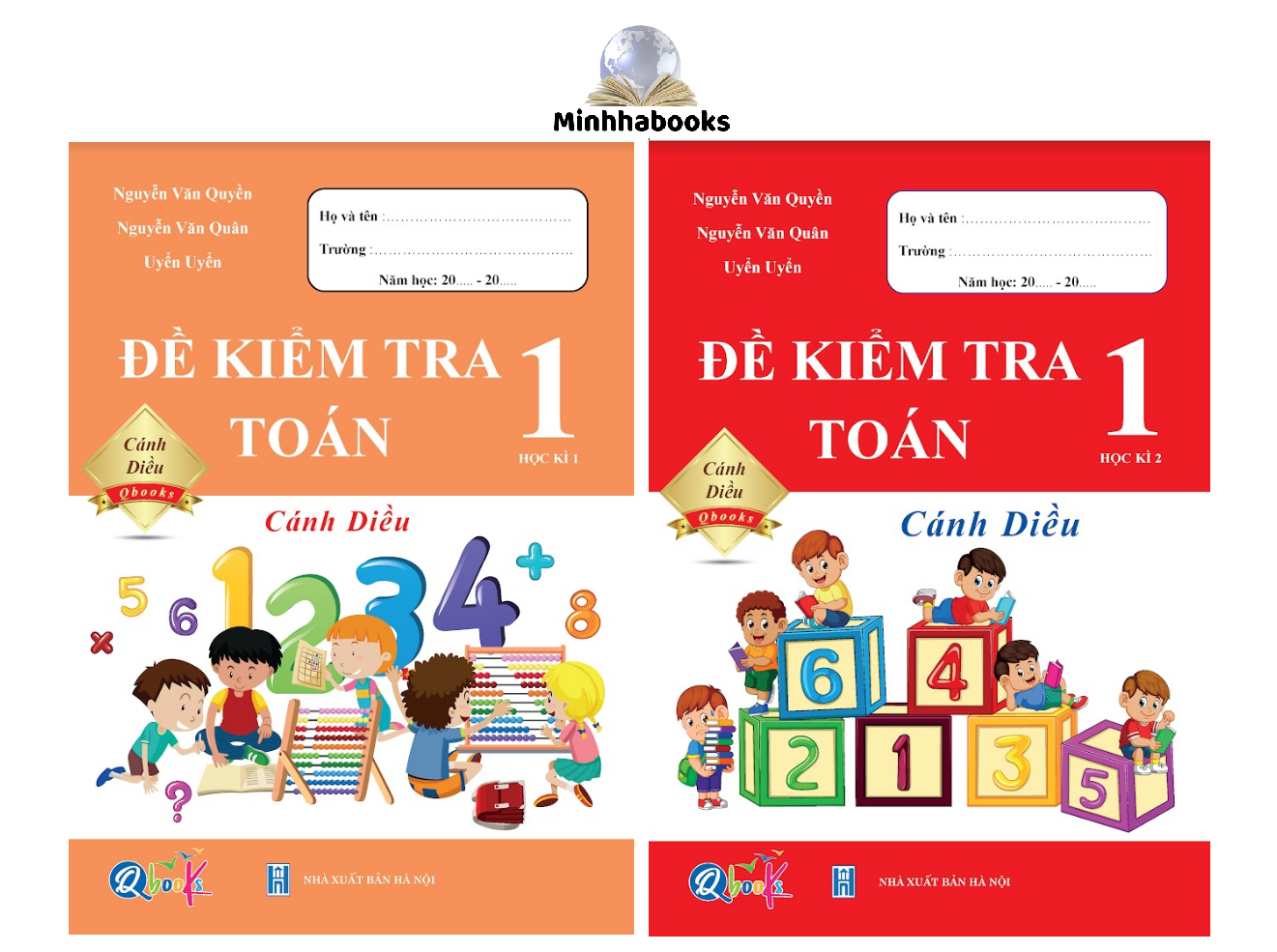 Sách - lớp 1 cánh diều combo đề kiểm tra toán tập 1+ tập 2